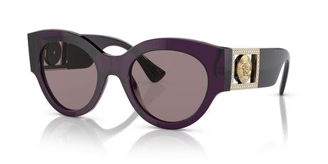 VE 4438B Versace  Transparent Plum / Purple Brown 52 52 / Polyamide / Acetate / Metal