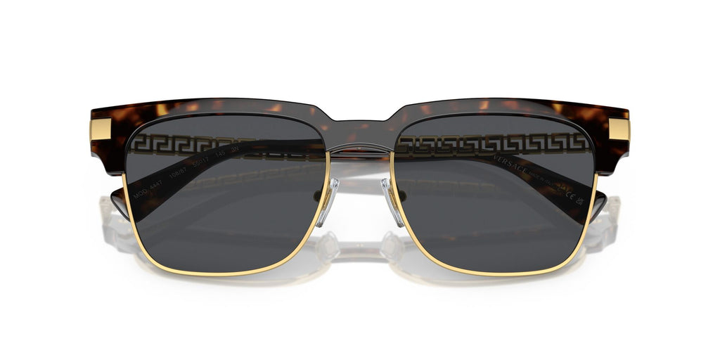 Versace 0VE4447 108/87 55 Havana/ Dark Grey