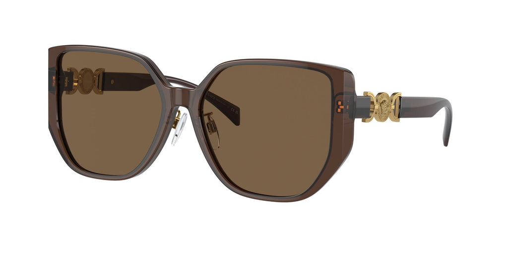 Versace 0VE4449D 541673 58 Transparent Brown/ Dark Brown 58 / Polyamide / Acetate / Metal