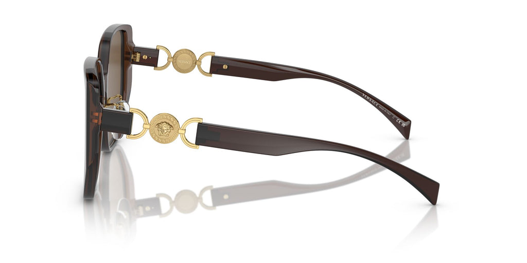 Versace 0VE4449D 541673 58 Transparent Brown/ Dark Brown 58 / Polyamide / Acetate / Metal