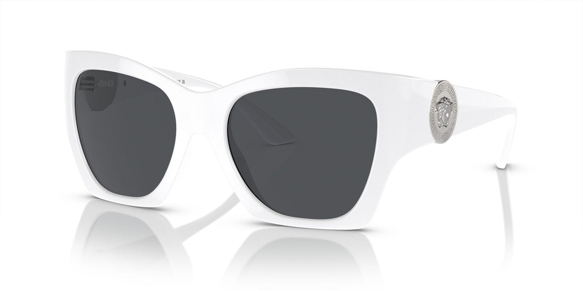 Versace 0VE4452 314/87 55 White/ Dark Grey 55 / Polycarbonate / Injected / Metal