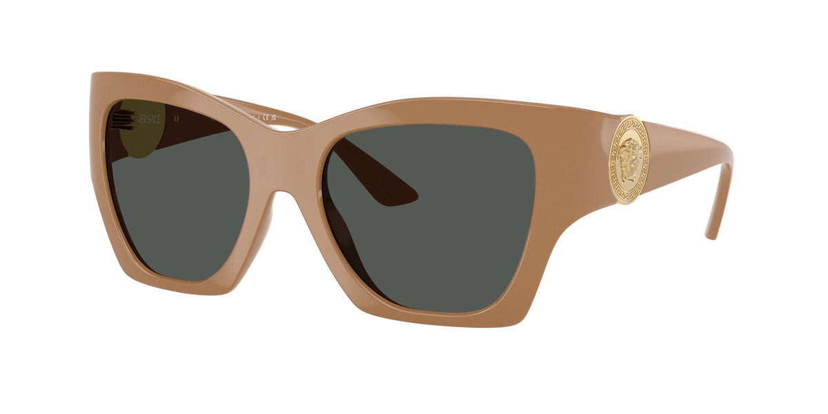 Versace 0VE4452 551787 55 Solid Camel/ Dark Grey
