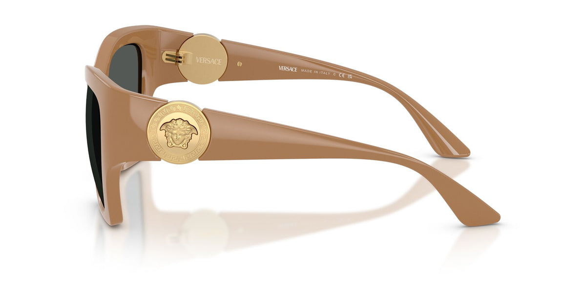 Versace 0VE4452 551787 55 Solid Camel/ Dark Grey