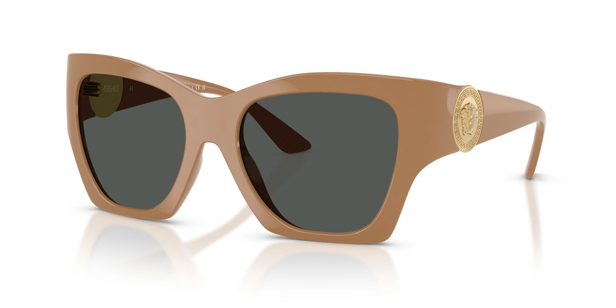 Versace 0VE4452 551787 55 Solid Camel/ Dark Grey