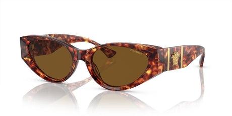 Versace 0VE4454 543783 55 Havana
Dark Brown Polar 55 / Cr39 / Acetate 
Acetate