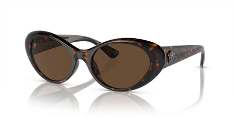 Versace 0VE4455U 108/73 53 Havana/ Dark Brown 53 / Polycarbonate / Injected / Nylon