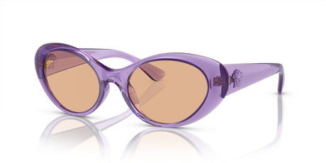 Versace 0VE4455U 5353/3 53 Purple Transparent/ Dark Brown 53 / Polycarbonate / Injected / Nylon