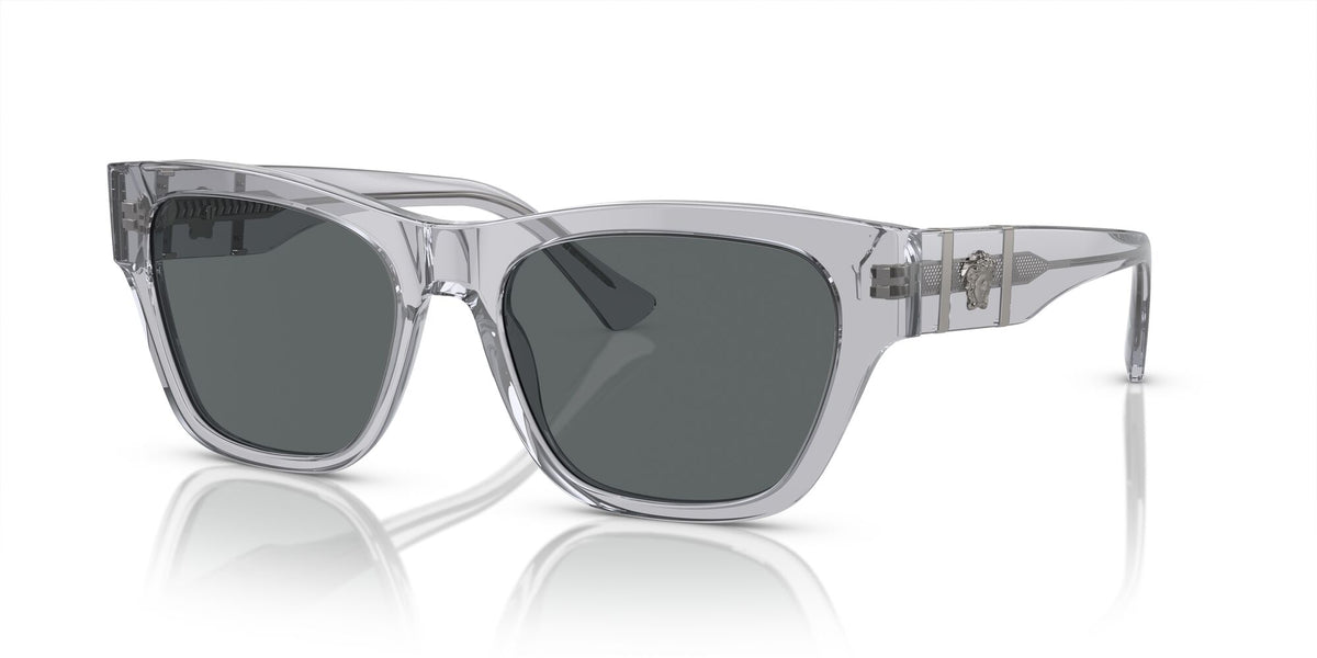 Versace 0VE4457F 543287 55 Grey Transparent/ Dark Grey 55 / Polyamide Bio / Acetate / Acetate