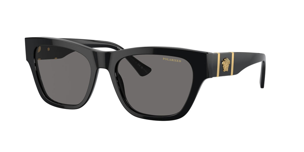 Versace 0VE4457 GB1/81 55 Black
Dark Grey Polarized 55 / Cr39 / Acetate 
Acetate