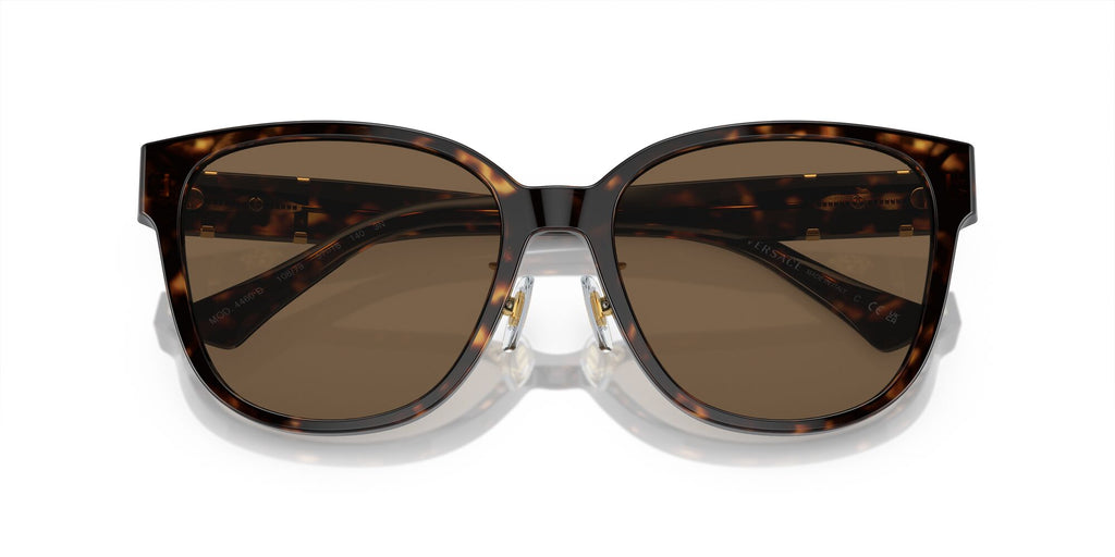 Versace 0VE4460D 108/73 57 Havana/ Dark Brown 57 / Polyamide Bio / Acetate / Acetate