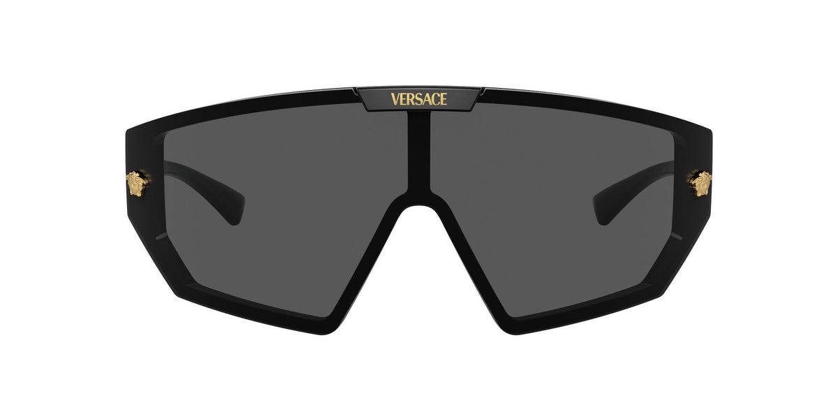 Versace 0VE4461 GB1/87 47 Black/ Dark Grey/Mirror Gold - Blue Star Eyewear