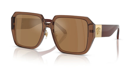 Versace 0VE4472D 5028/O 56 Transparent Dark Brown/ Brown Orange Metallic