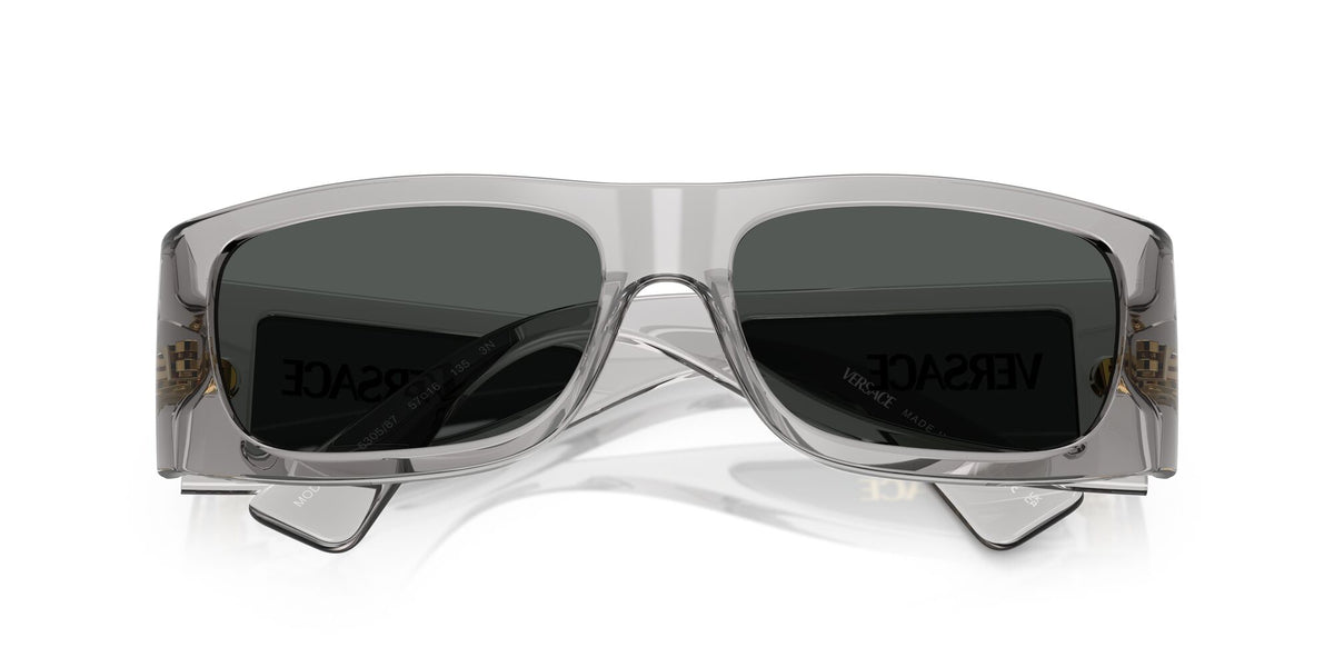 Versace 0VE4482 530587 57 Transparent Grey/ Dark Grey