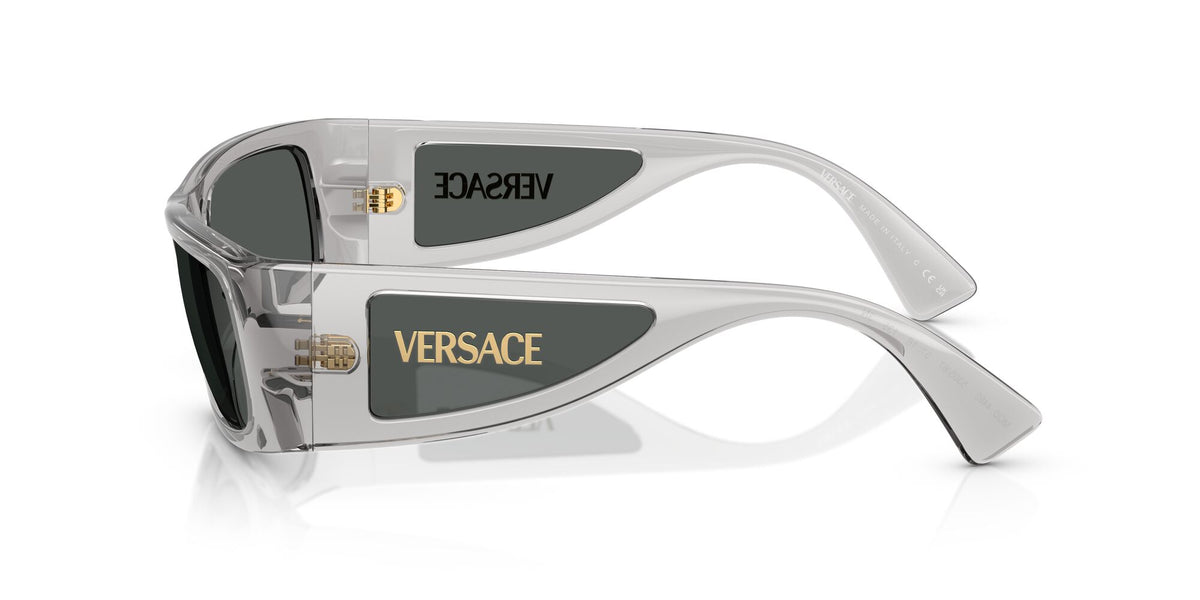 Versace 0VE4482 530587 57 Transparent Grey/ Dark Grey