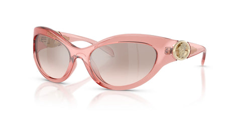 Versace 0VE4485 53228Z 59 Transparent Pink/ Light Brown Mirror Silver Grad