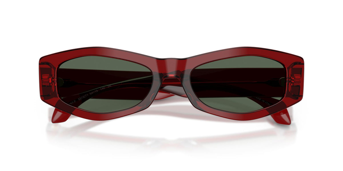 Versace 0VE4487F 551271 54 Dark Transparent Red/ Dark Green
