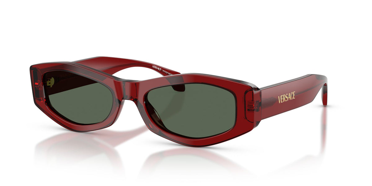 Versace 0VE4487F 551271 54 Dark Transparent Red/ Dark Green