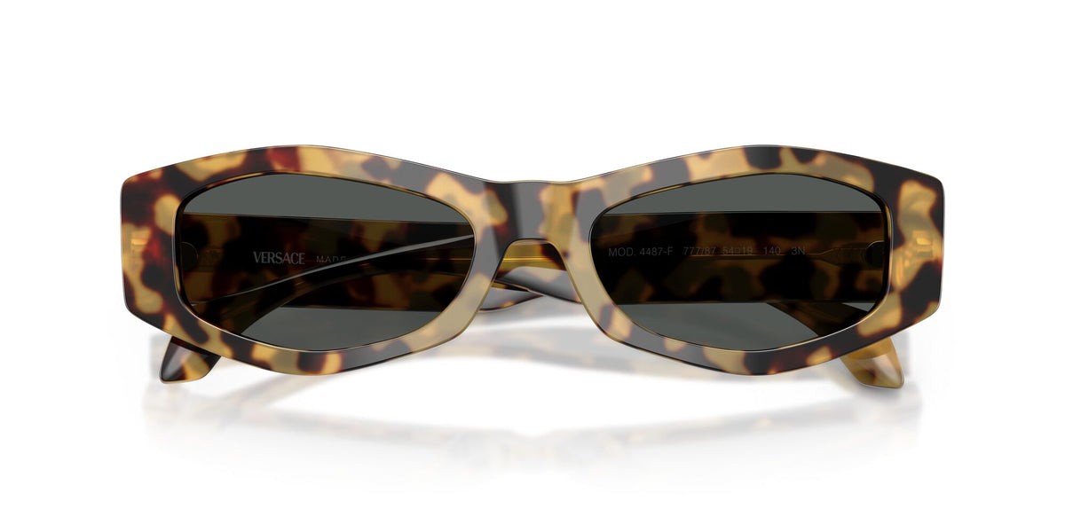 Versace 0VE4487F 777/87 54 Brown Yellow Havana/ Dark Grey