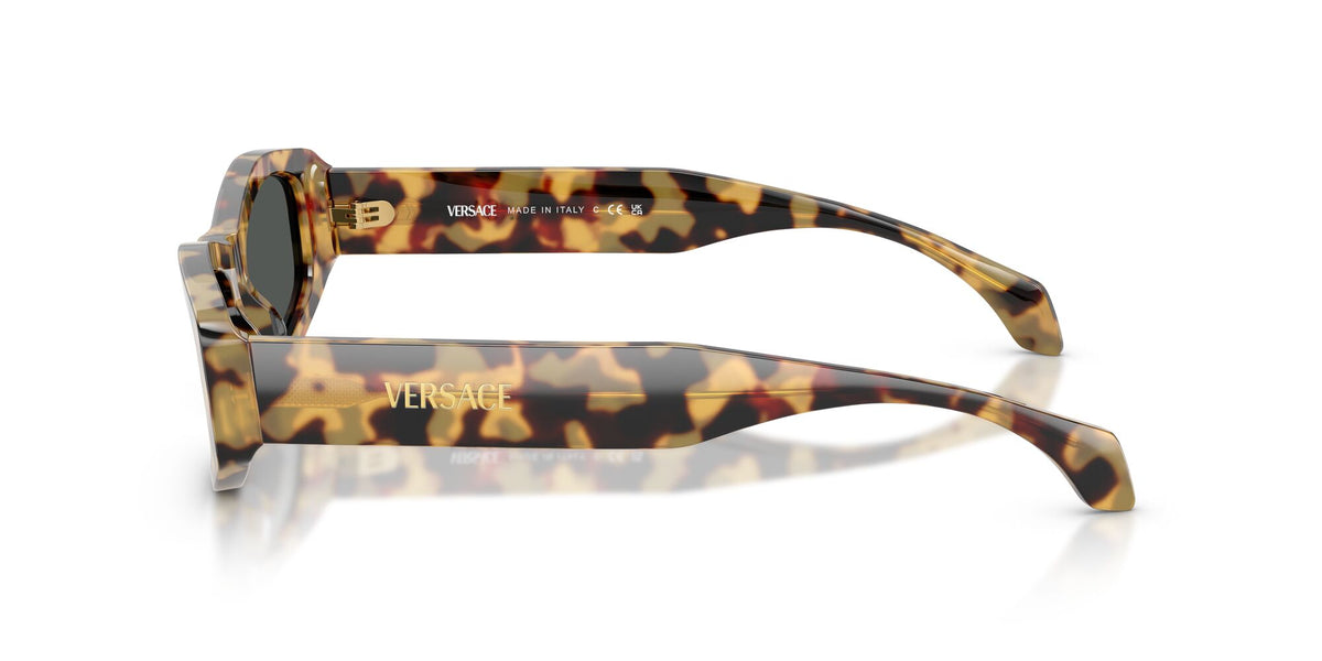 Versace 0VE4487F 777/87 54 Brown Yellow Havana/ Dark Grey