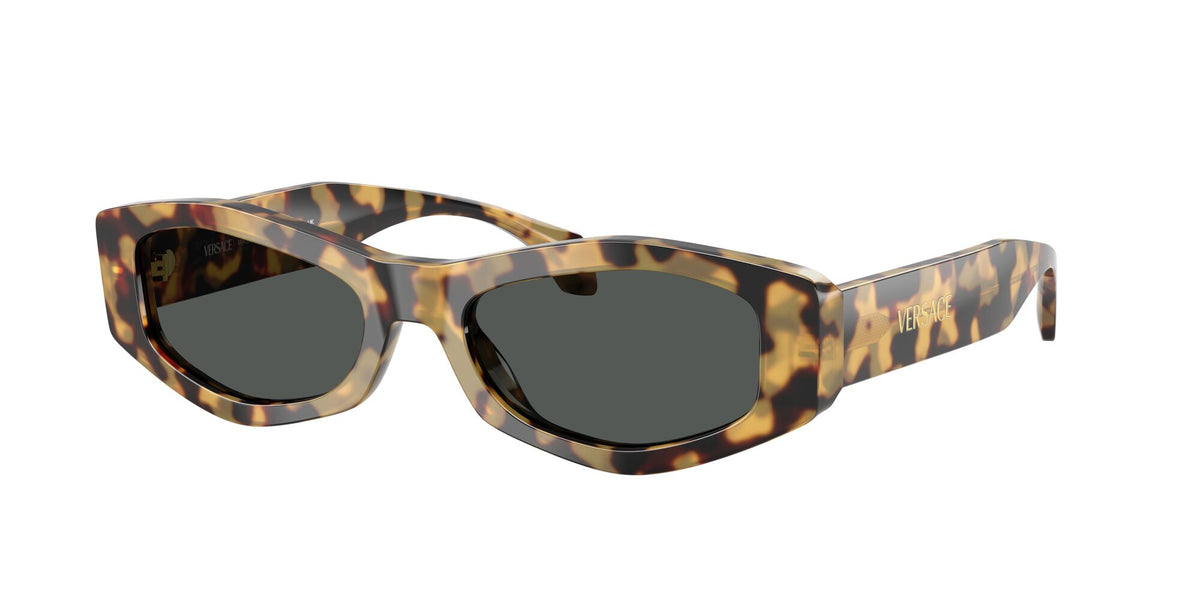 Versace 0VE4487 777/87 54 Brown Yellow Havana/ Dark Grey