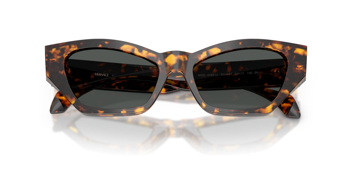 Versace 0VE4488U 551487 53 Havana Tortoise/ Dark Grey