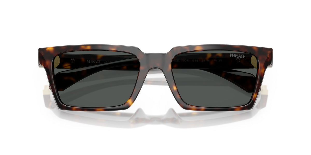 Versace 0VE4490U 108/87 55 Havana/ Dark Grey