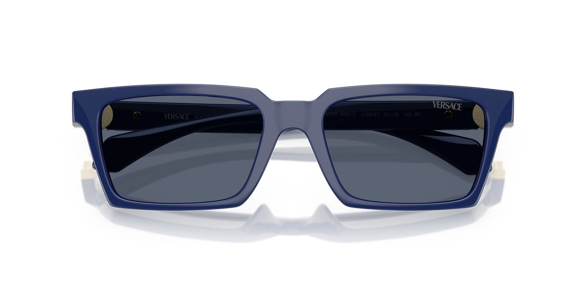 Versace 0VE4490U 545087 55 Solid Blue/ Dark Grey