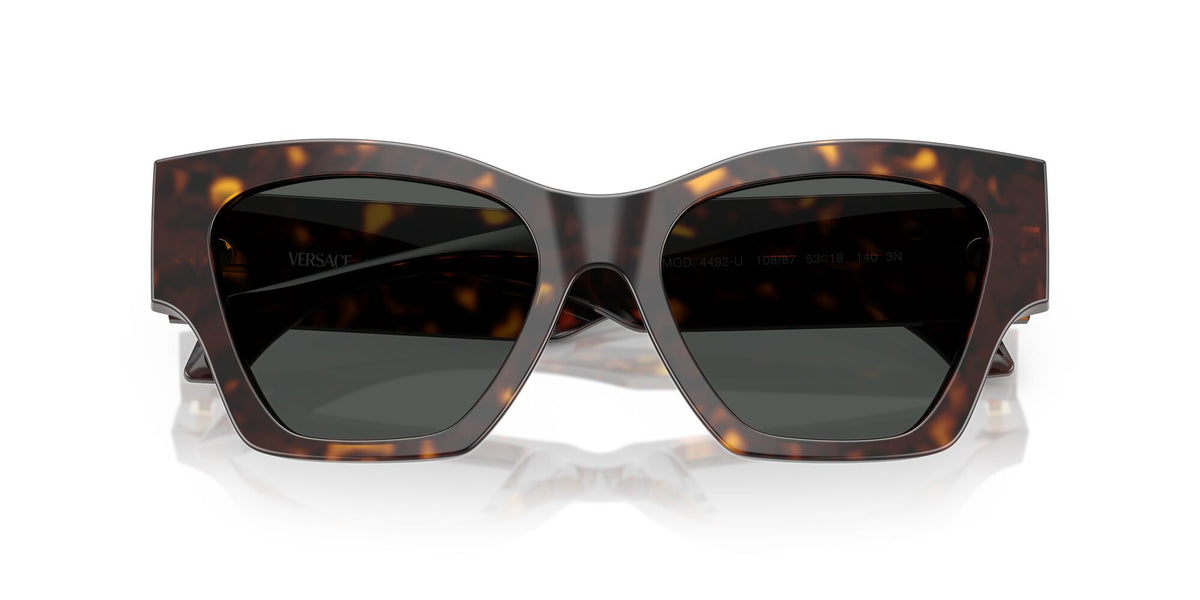 Versace 0VE4492U 108/87 53 Dark Havana/ Dark Grey