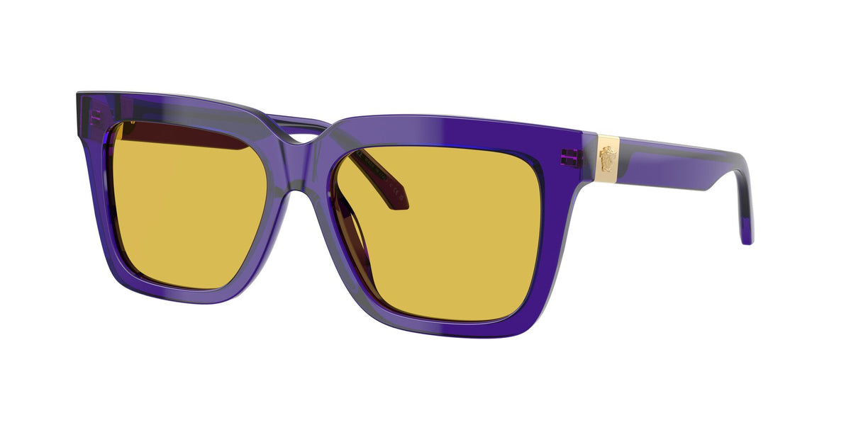 Versace 0VE4498F 554585 55 Transparent Dark Violet/ Yellow
