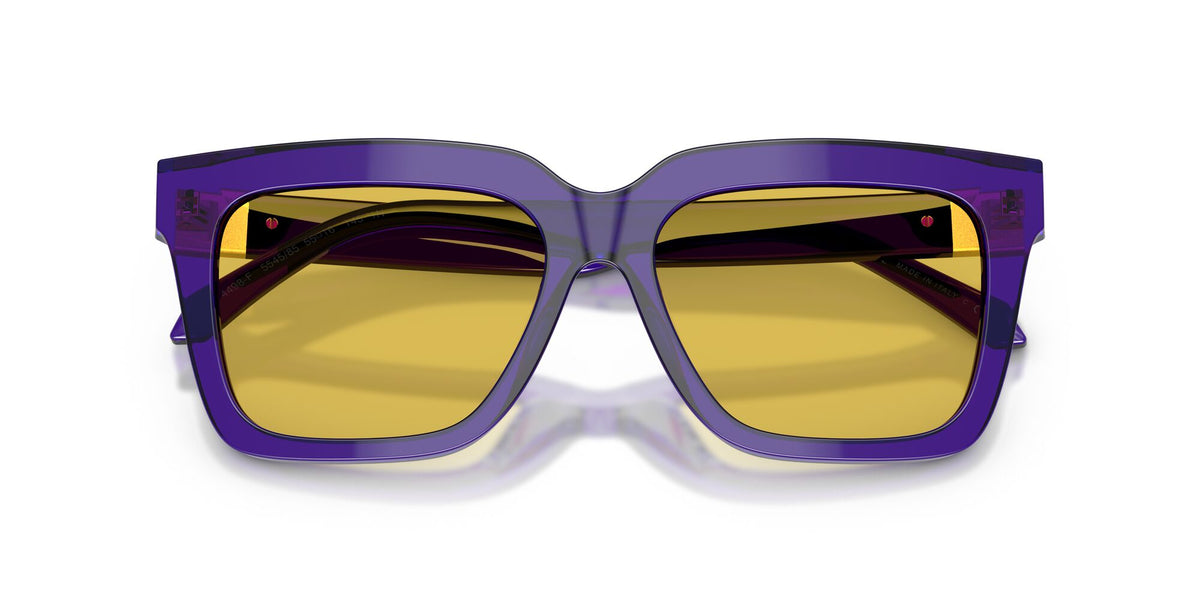 Versace 0VE4498F 554585 55 Transparent Dark Violet/ Yellow