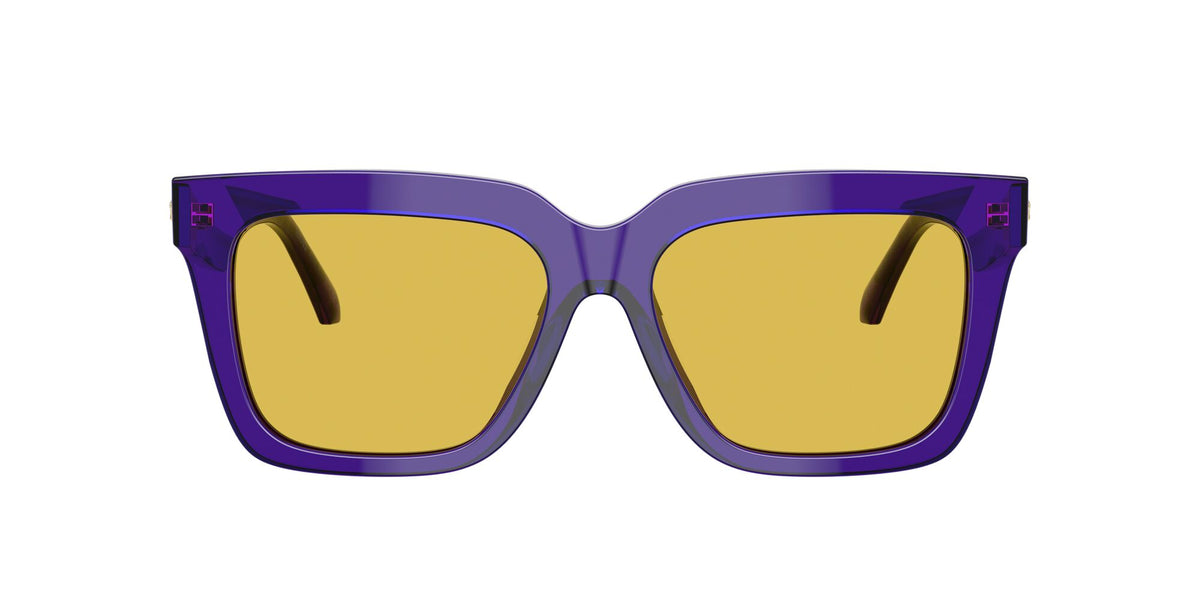 Versace 0VE4498 554585 55 Transparent Dark Violet/ Yellow