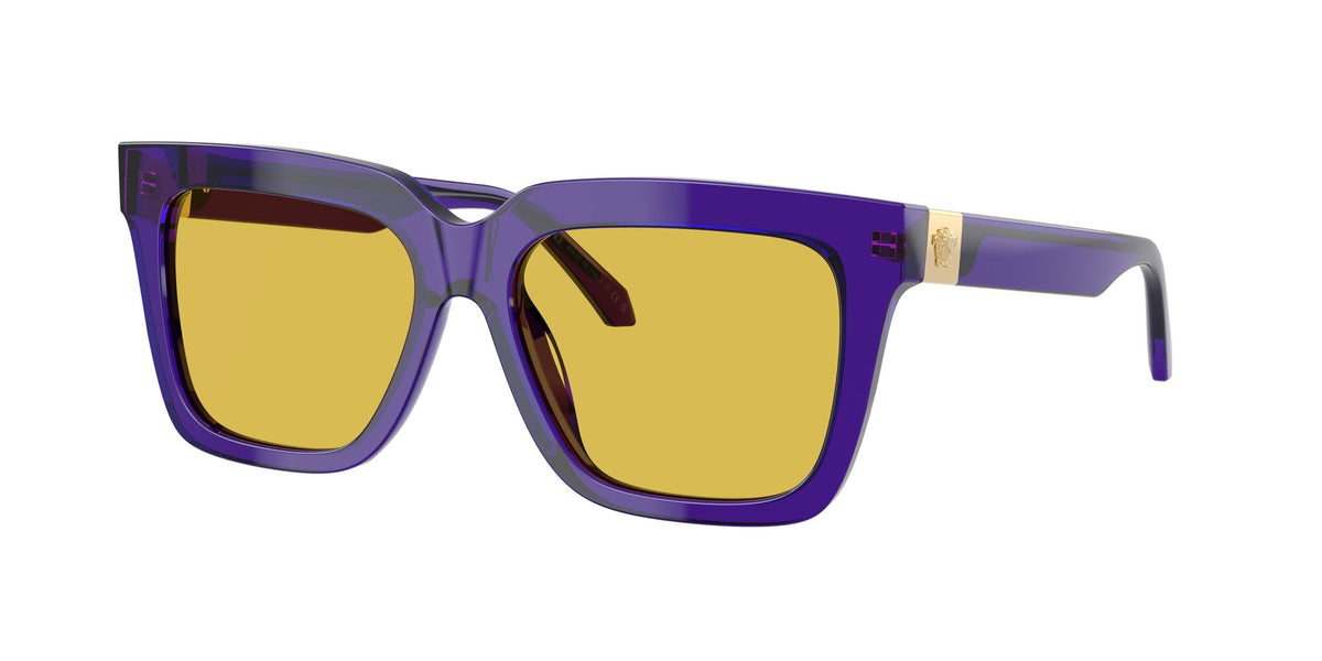 Versace 0VE4498 554585 55 Transparent Dark Violet/ Yellow
