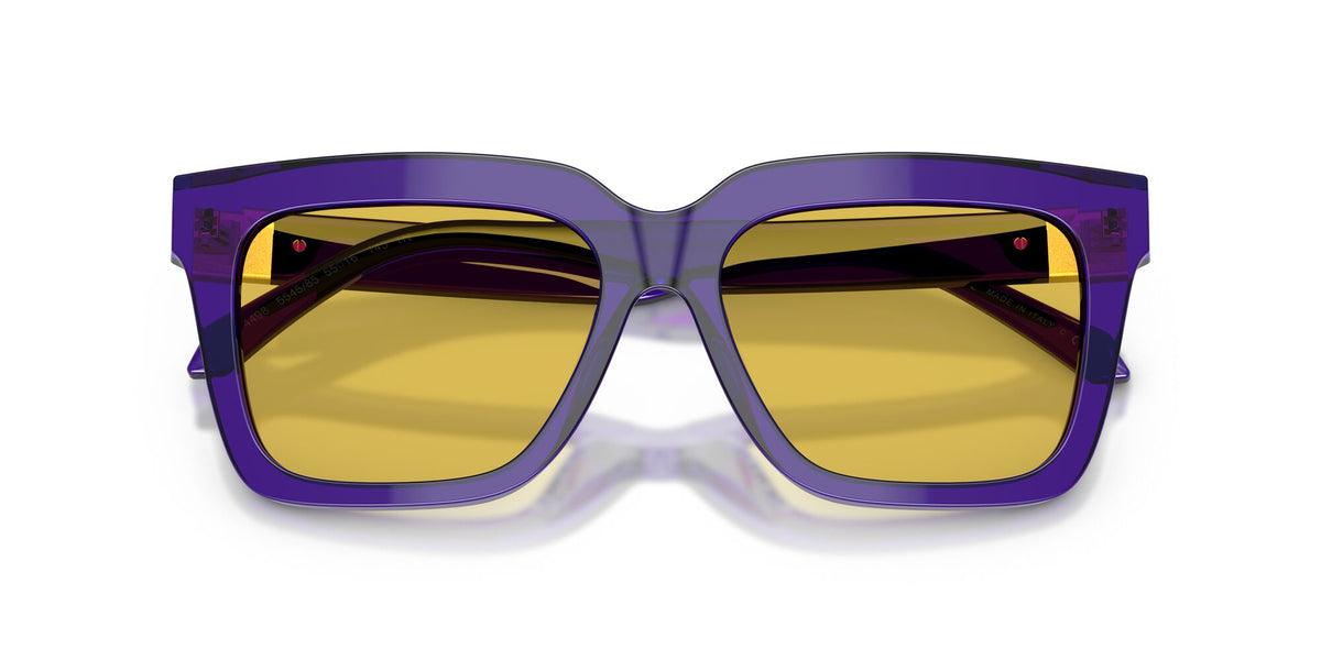 Versace 0VE4498 554585 55 Transparent Dark Violet/ Yellow