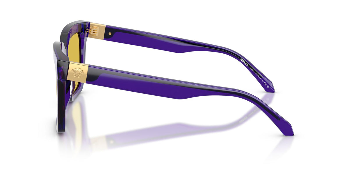 Versace 0VE4498 554585 55 Transparent Dark Violet/ Yellow