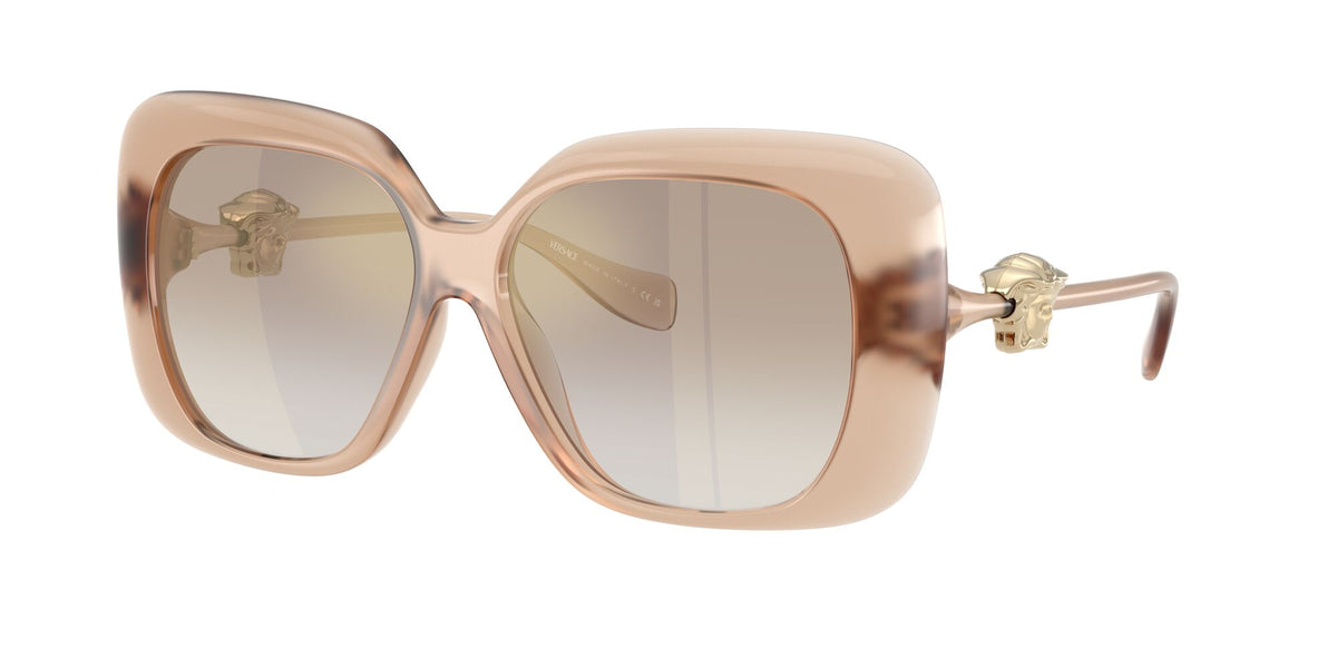 Versace 0VE4499U 55386E 57 Opal Rose/ Gradient Brown Mirror Gold