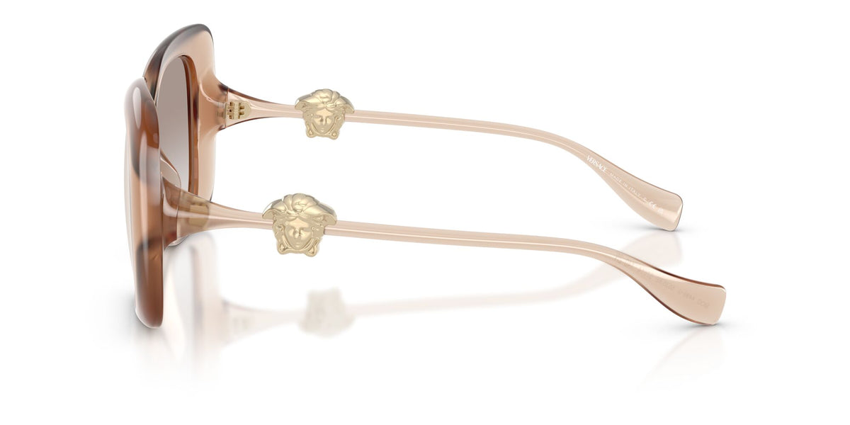 Versace 0VE4499U 55386E 57 Opal Rose/ Gradient Brown Mirror Gold