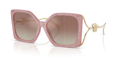 Versace 0VE4502U 5535B8 58 Pink Strass Crystal/ Gradient Brown Mirror Silver