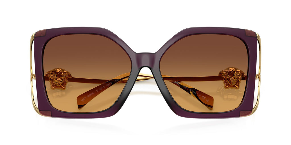 Versace 0VE4502U 5536T5 58 Opal Purple/ Yellow Gradient Brown