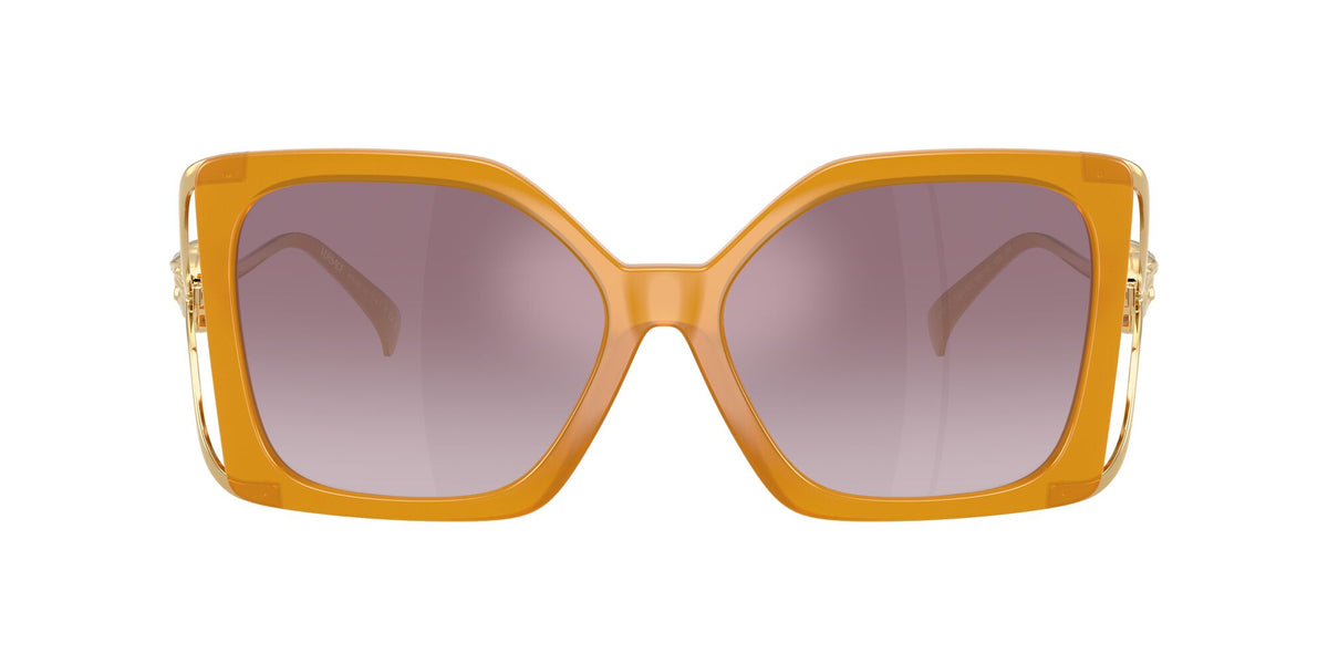 Versace 0VE4502U 55376X 58 Opal Yellow/ Gradient Violet Mirror Silver