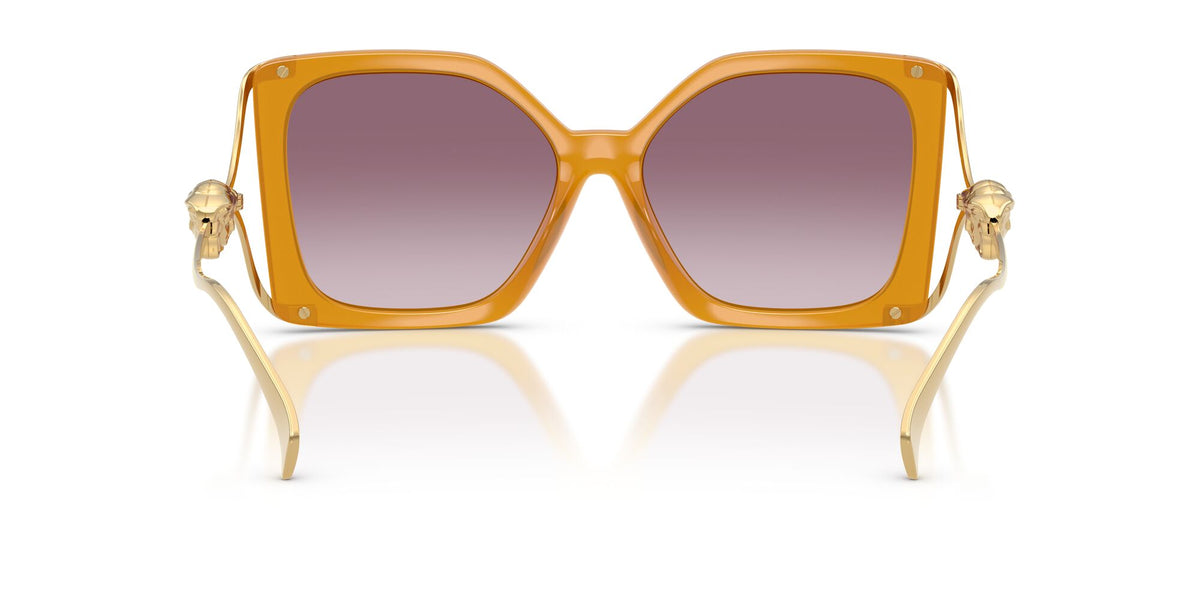 Versace 0VE4502U 55376X 58 Opal Yellow/ Gradient Violet Mirror Silver