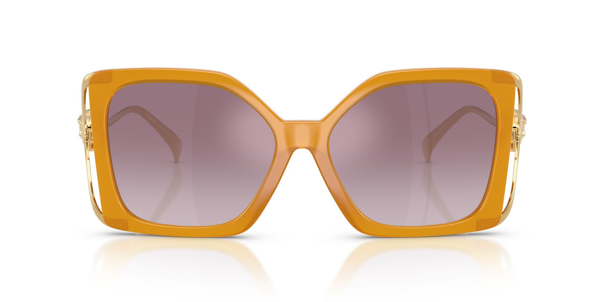 Versace 0VE4502U 55376X 58 Opal Yellow/ Gradient Violet Mirror Silver