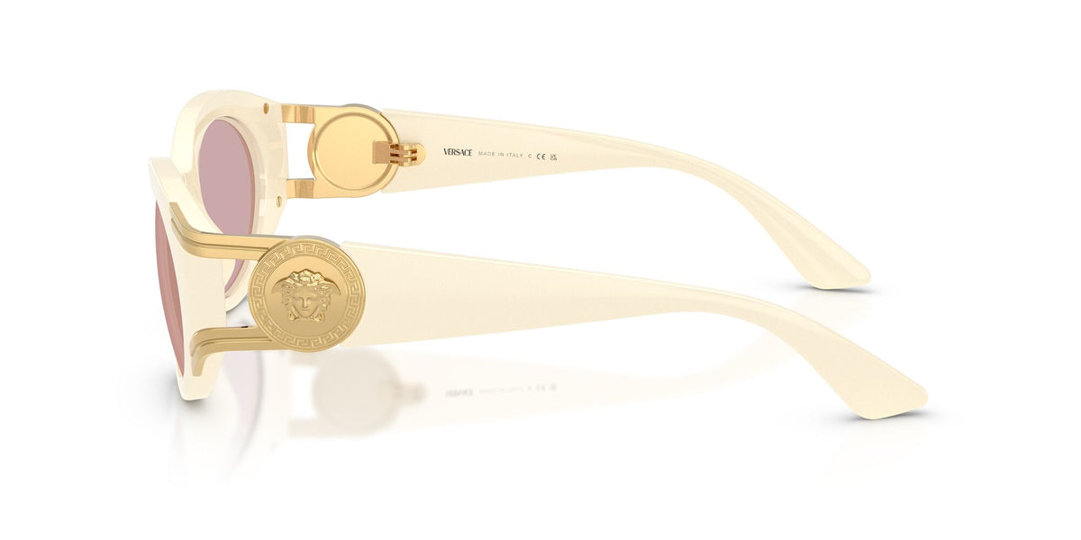 Versace 0VE4503U 55331T 55 Milk/ Pink Mirror Gold