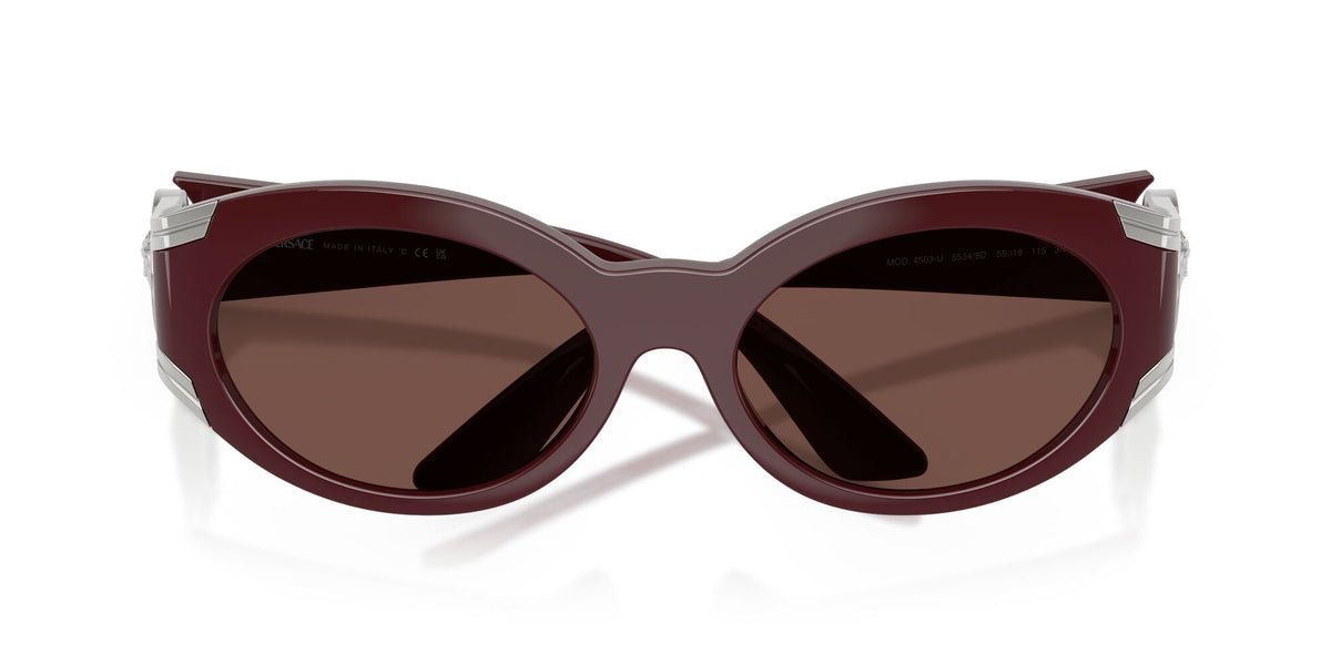Versace 0VE4503U 55348D 55 Dark Red/ Black Chocolate