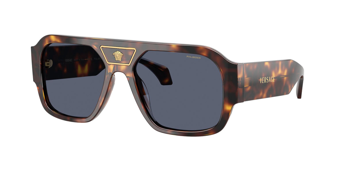 Versace 0VE4508U55372V56 Havana/ Dark Blue Polarized