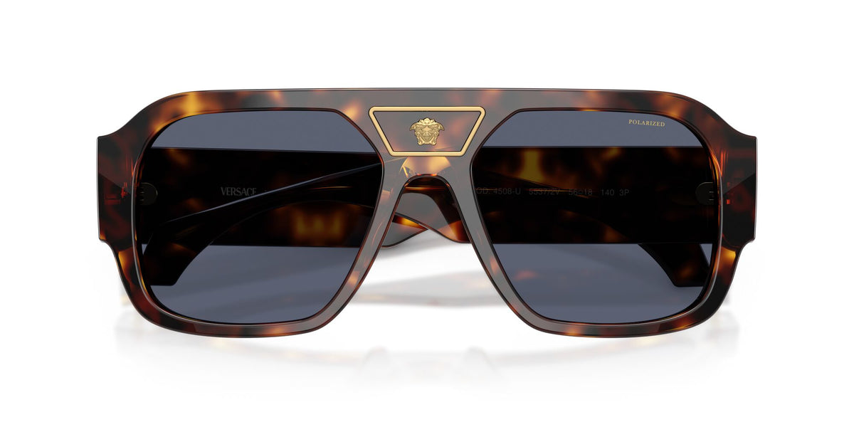 Versace 0VE4508U55372V56 Havana/ Dark Blue Polarized