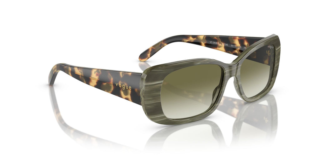 Vogue 0VO2606S 30728E 55 Green Horn/ Clear Gradient Dark Green 55 / Polyamide / Acetate / Acetate