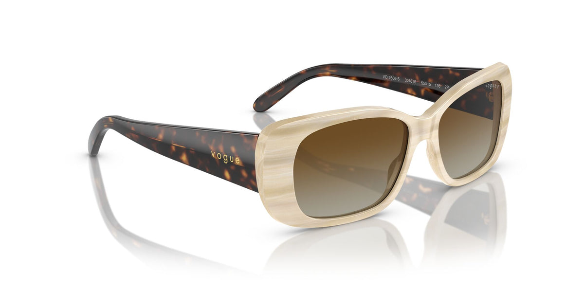 Vogue 0VO2606S 3078T5 55 Beige Horn/ Brown Gradient Polarised 55 / Cr39 / Acetate / Acetate