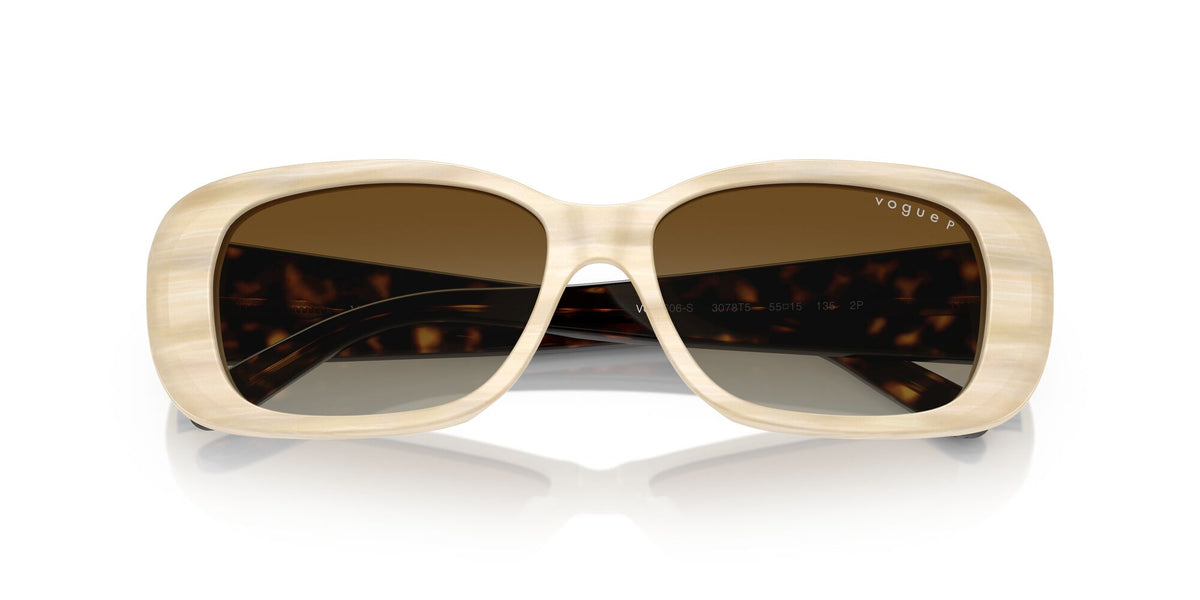 Vogue 0VO2606S 3078T5 55 Beige Horn/ Brown Gradient Polarised 55 / Cr39 / Acetate / Acetate