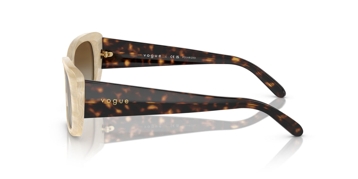 Vogue 0VO2606S 3078T5 55 Beige Horn/ Brown Gradient Polarised 55 / Cr39 / Acetate / Acetate
