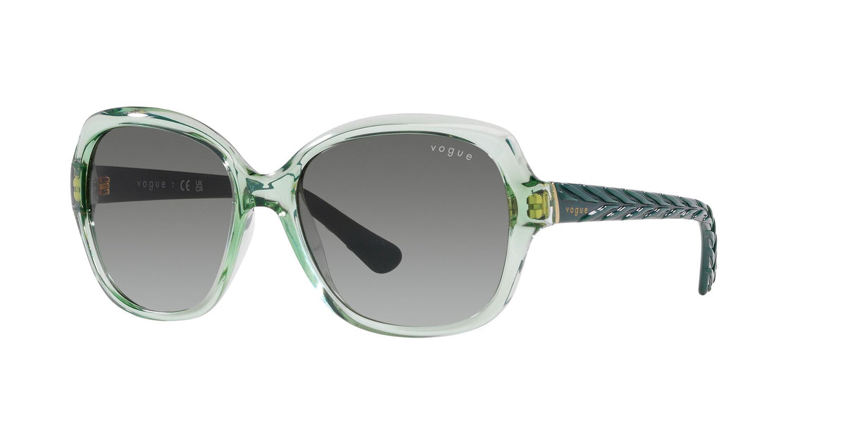 Vogue 0VO2871S 304311 56 Transparent Green/ Gradient Grey 56 / Polycarbonate / Injected / Molded